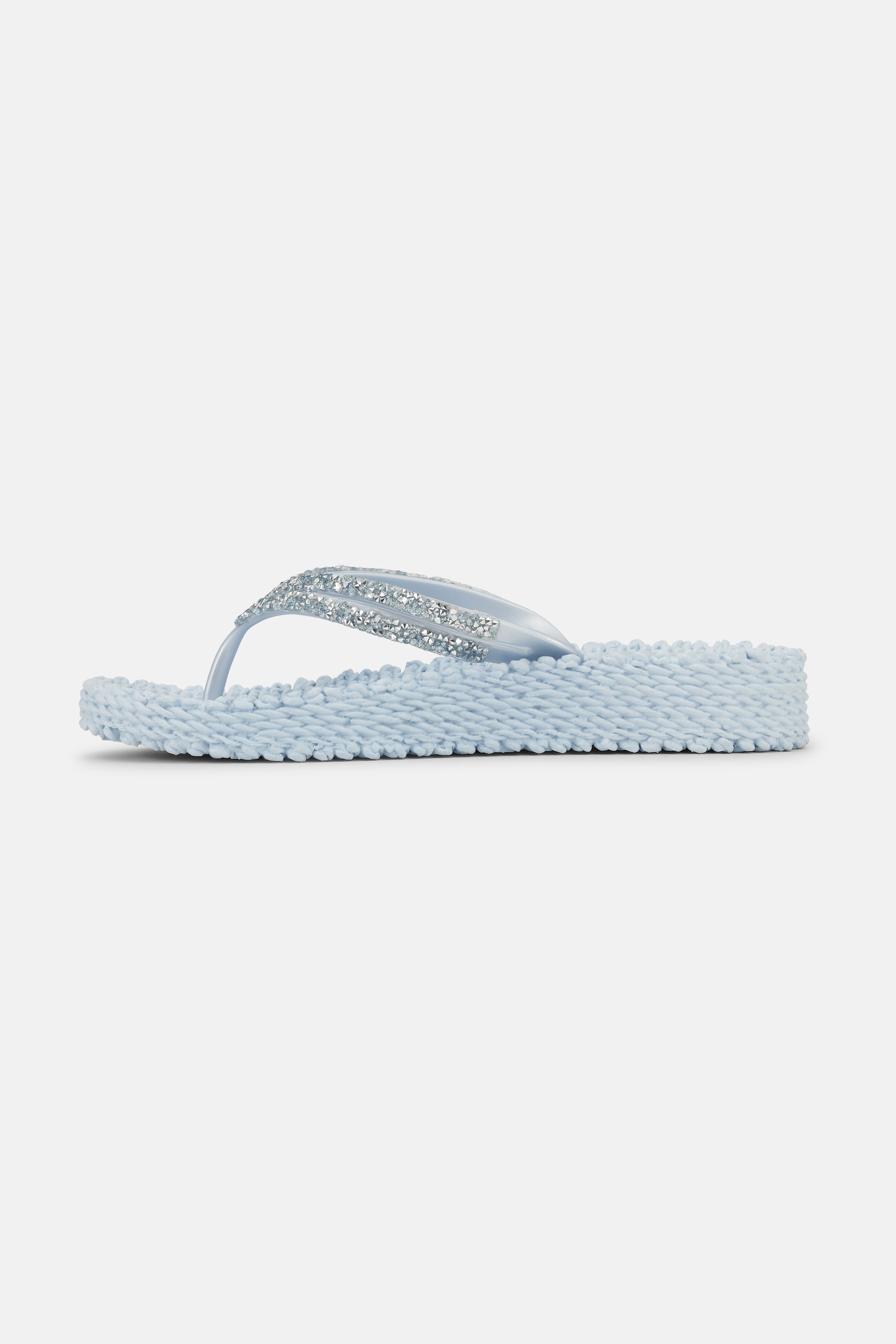 Platform Flip-flops Glittersten - Blue Bell